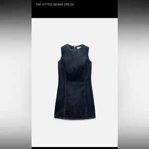 Zara Dark Blue Denim Dress